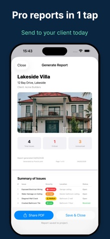 Punch List AI: Site Audit iPhone screenshot