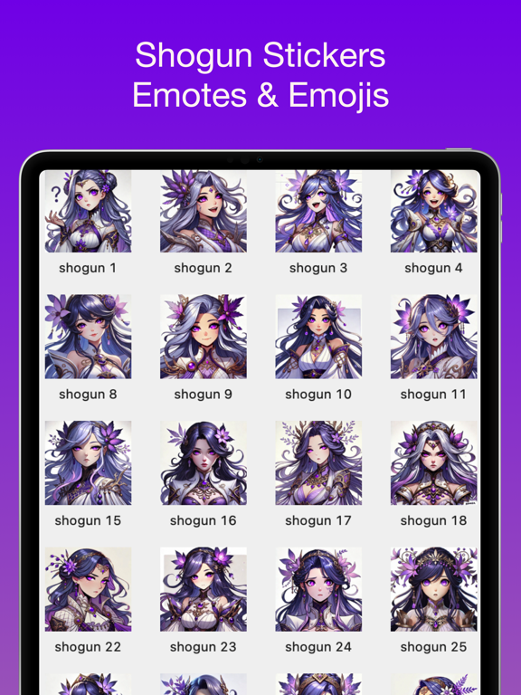 Screenshot #6 pour Shogun Stickers & Emotes