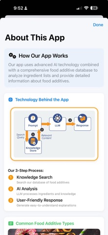 Food Additive Lens screenshot