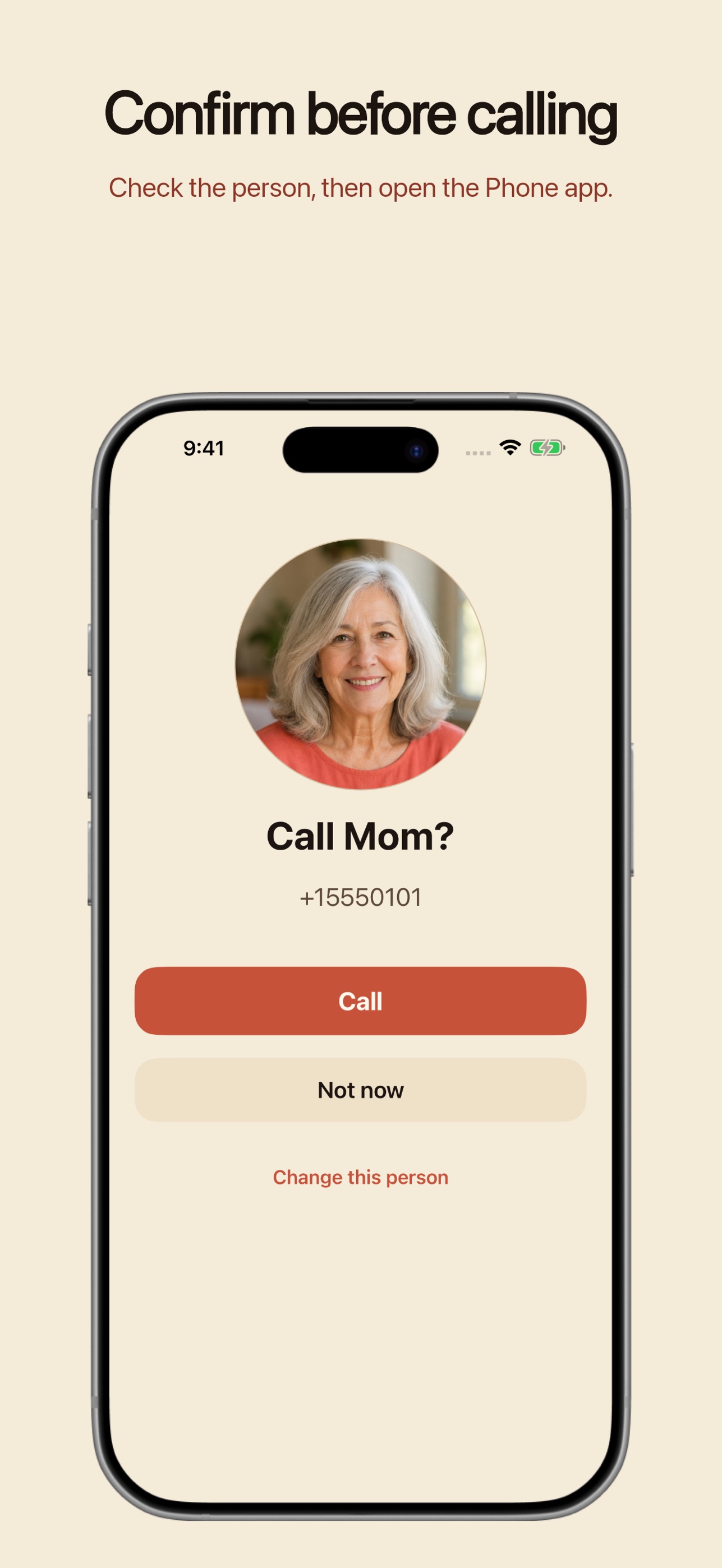 Screenshot 2 of FaceTap Big Button Phone