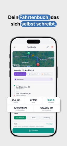 Fahrtenbuch - Route2Bee screenshot