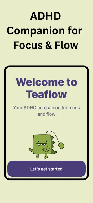 Teaflow: for ADHD Focus & Flow screenshot 1
