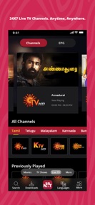 Sun NXT : Live TV & Movies screenshot