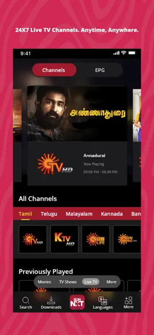 Sun NXT : Live TV & Movies screenshot 4