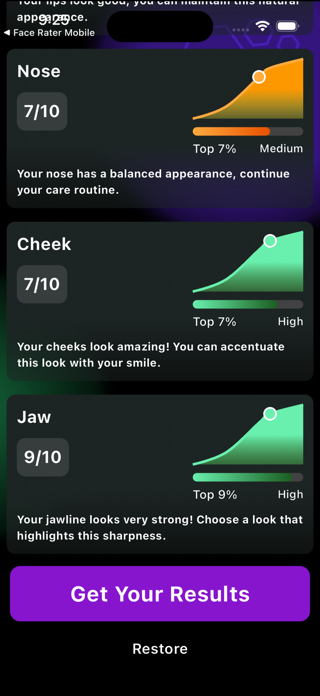 Attractiveness Test App Screenshot 3 of 3