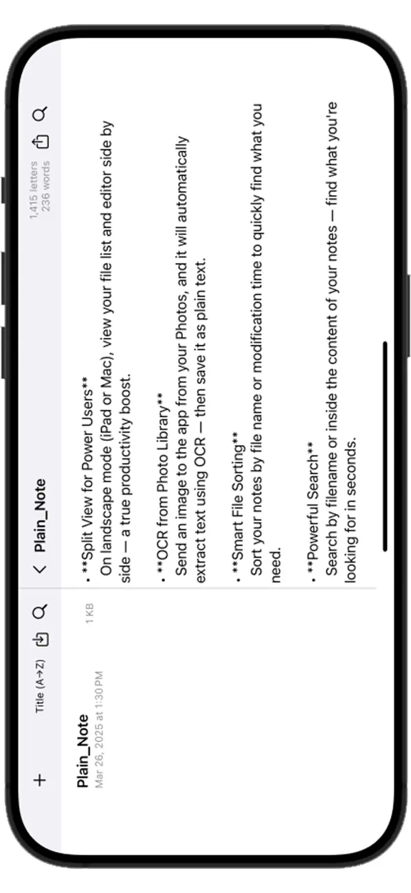 #4. Plain_Note (iOS) Ved: Sun Min Park