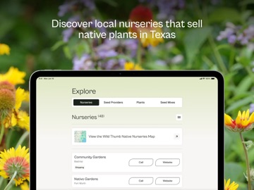 Wild Thumb: TX native plants iPad screenshot