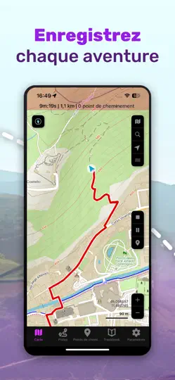 Capture d'écran de GPX Viewer PRO: Rando & Vélo sur iPhone 6