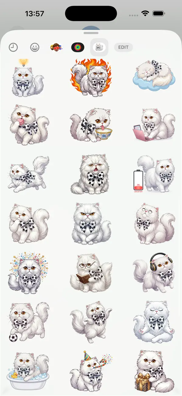 Screenshot #2 pour Elegant Persian Cat Stickers