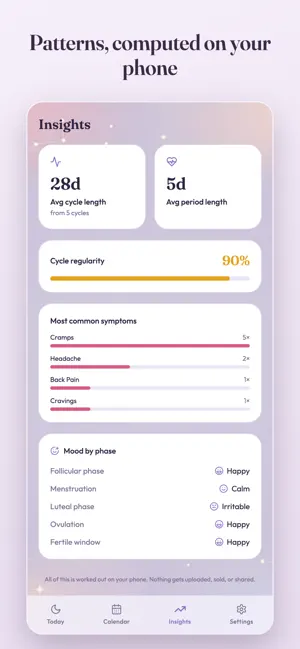 Emberly Private Period Tracker screenshot 4