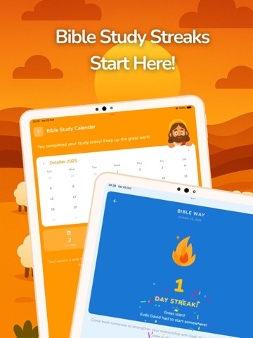 Bible Way: Daily Study & Quiz iPad screenshot