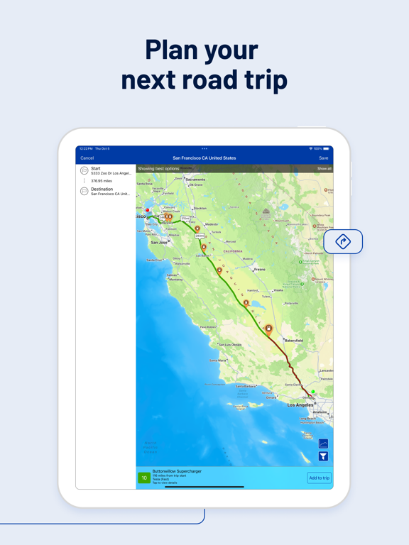 PlugShare: Charging Stations iPad screenshot 7 - Navigation app