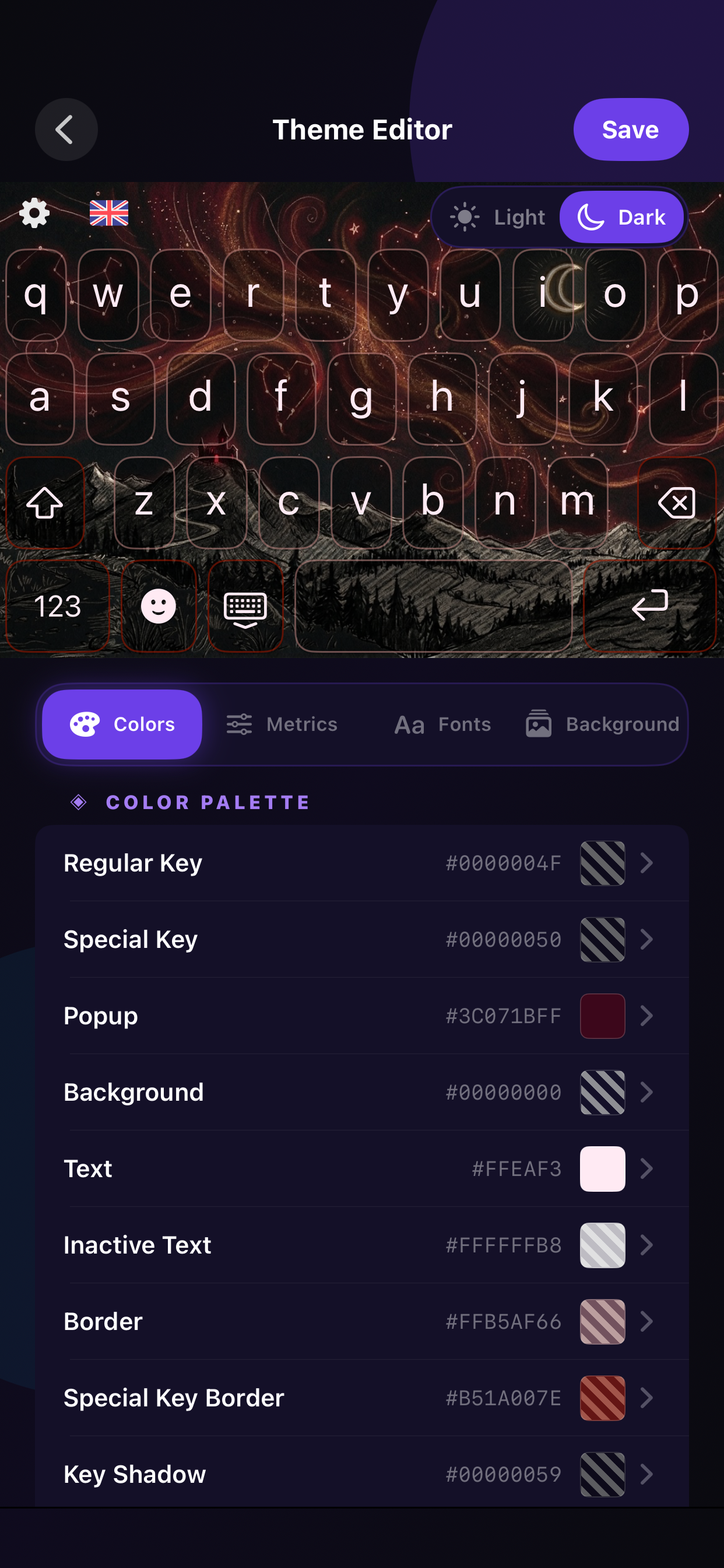 zKeyboard: Fancy Themes screenshot 3