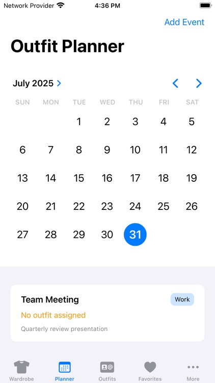 WardrobeX – Outfit Planner