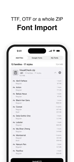 SuperFont - Font Installer screenshot 1