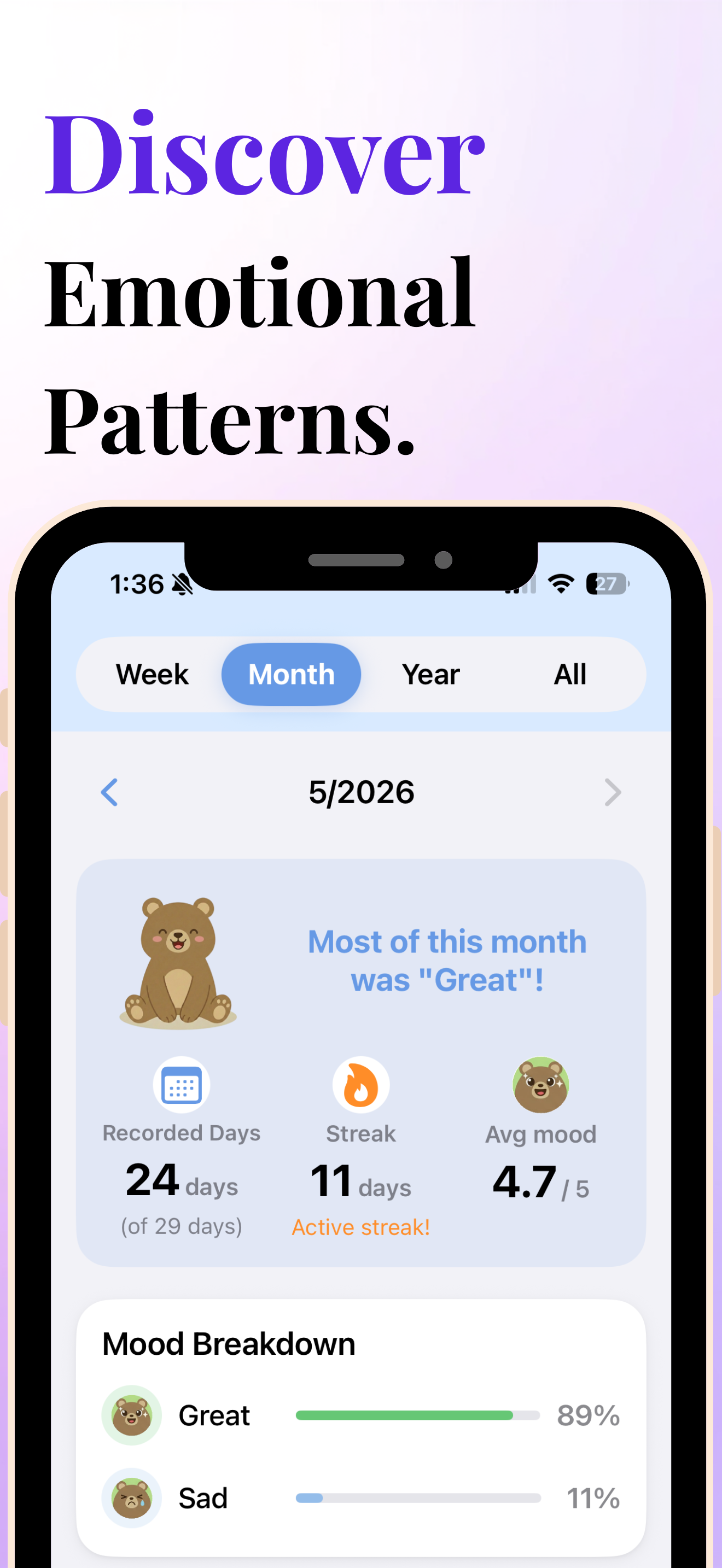 Bear Diary｜Journaling Lifelog