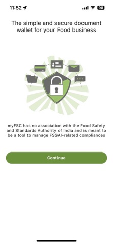 myFSC - For FSSAI compliance iPhone screenshot