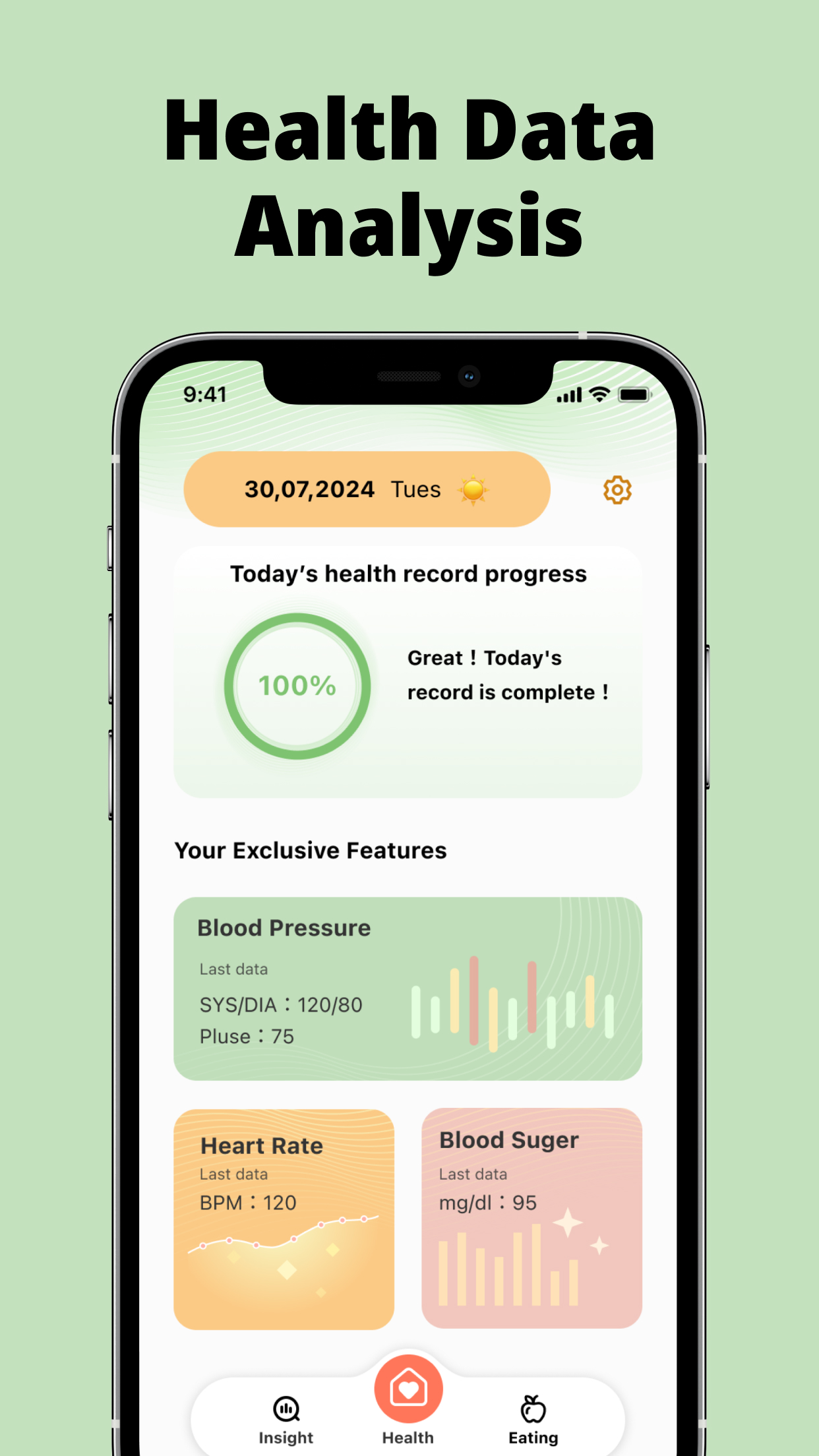 Daily Health-Sugar & BP Trackr