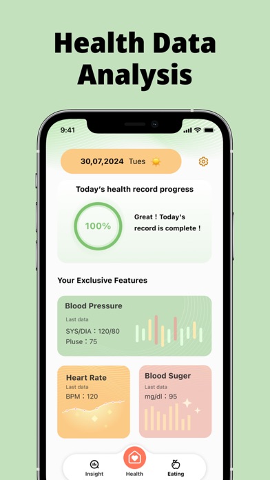 Daily Health-Sugar & BP Trackr Screenshot