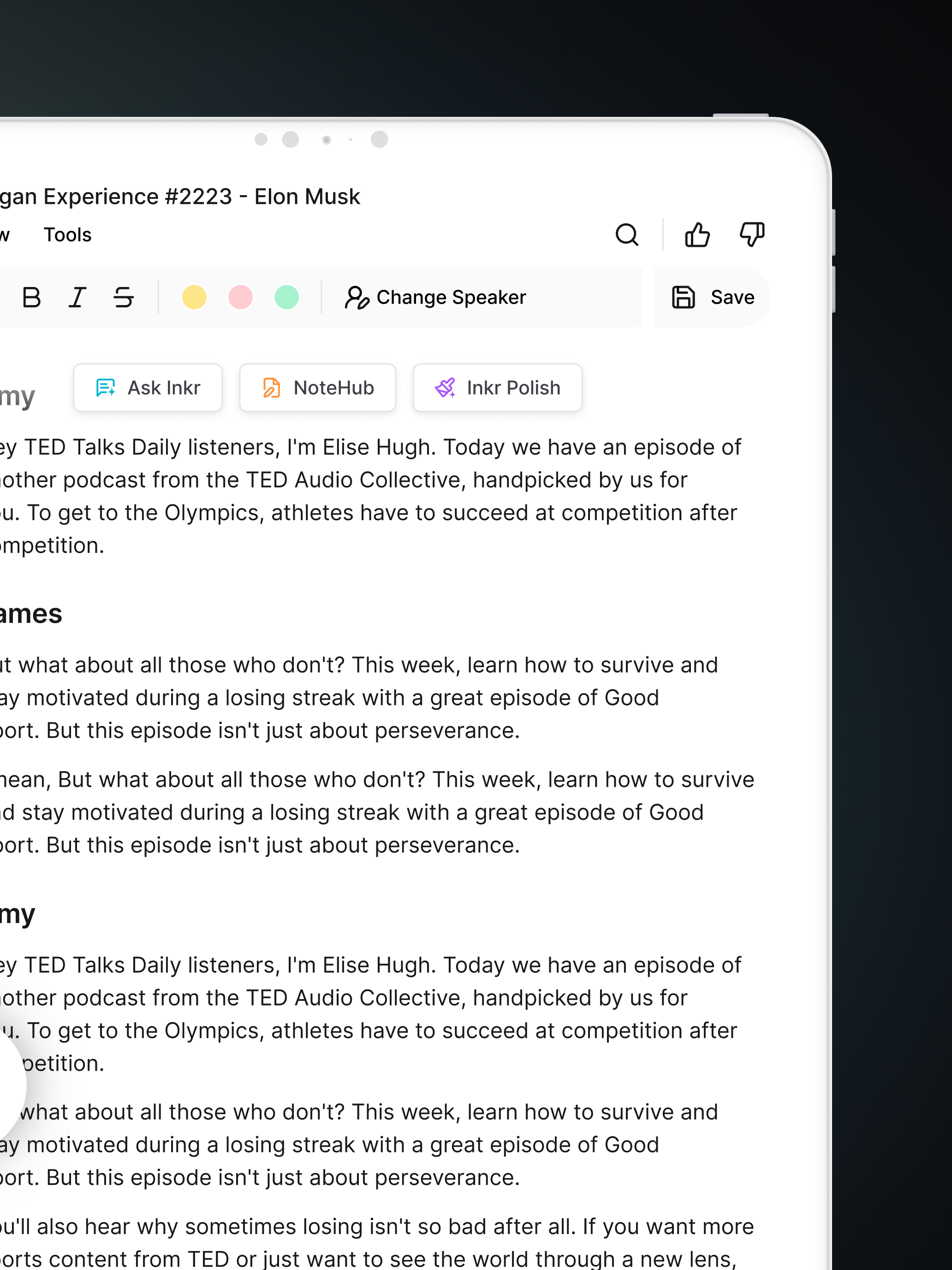 Inkr: AI Transcribe & Notes