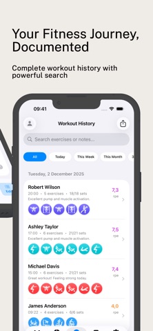 RepTrack: Multi User Gym Log screenshot