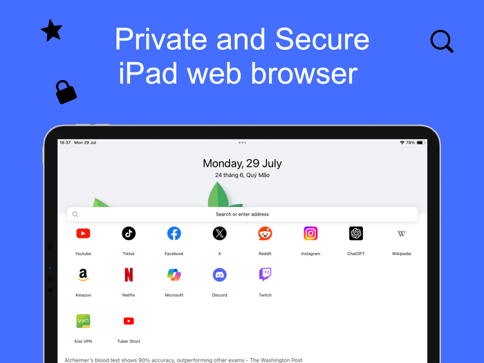 Kiwi - Browser, Document, VPN