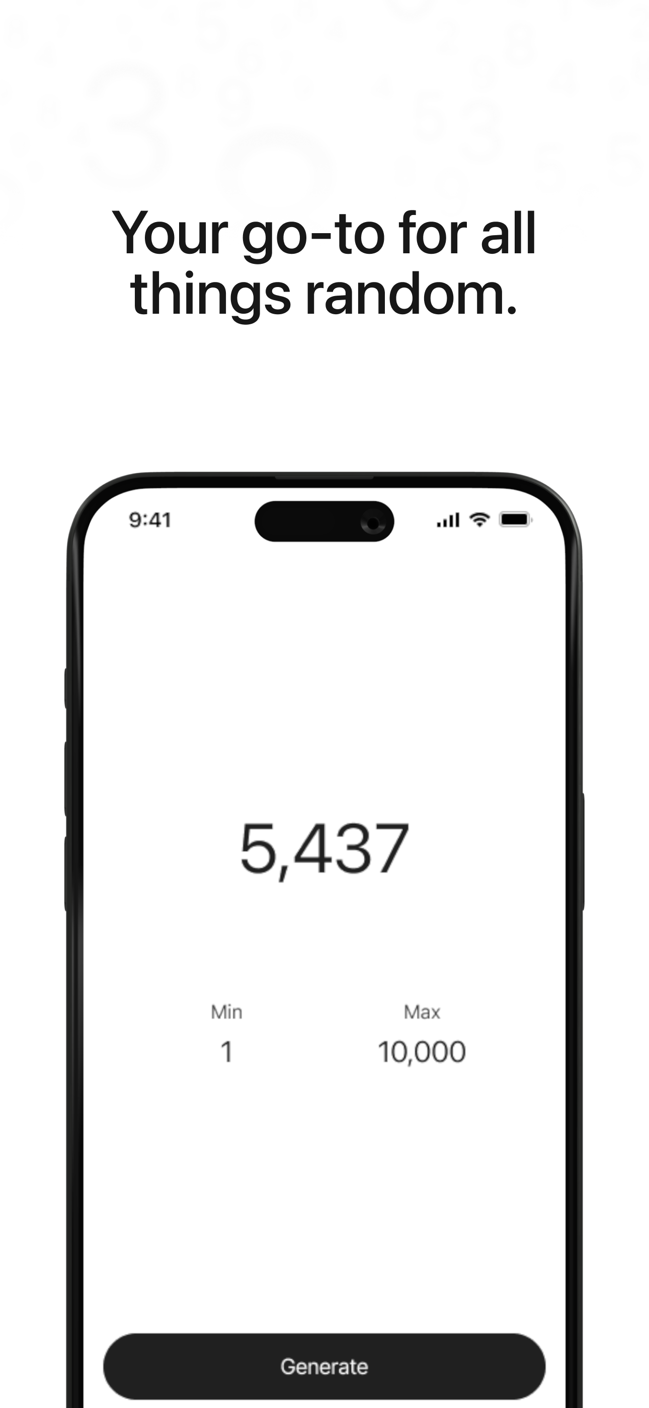 Random Number Generator Lite