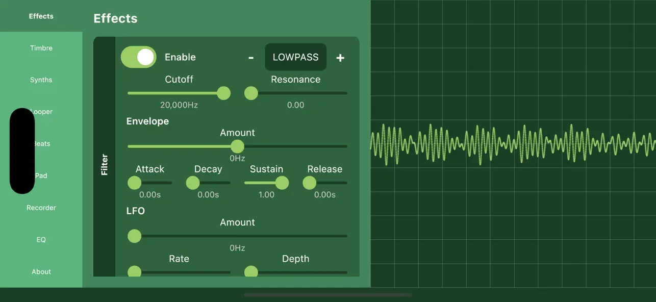 #2. Saucillator (iOS) 由: Green Noise LLC