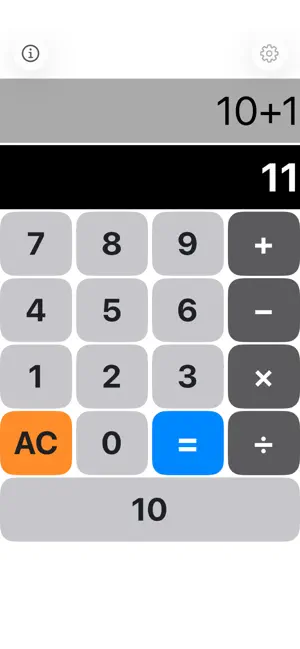 Calculator with 10 button screenshot 1