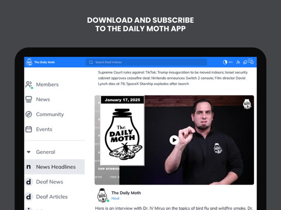 The Daily Moth iPad screenshot 6 - News app