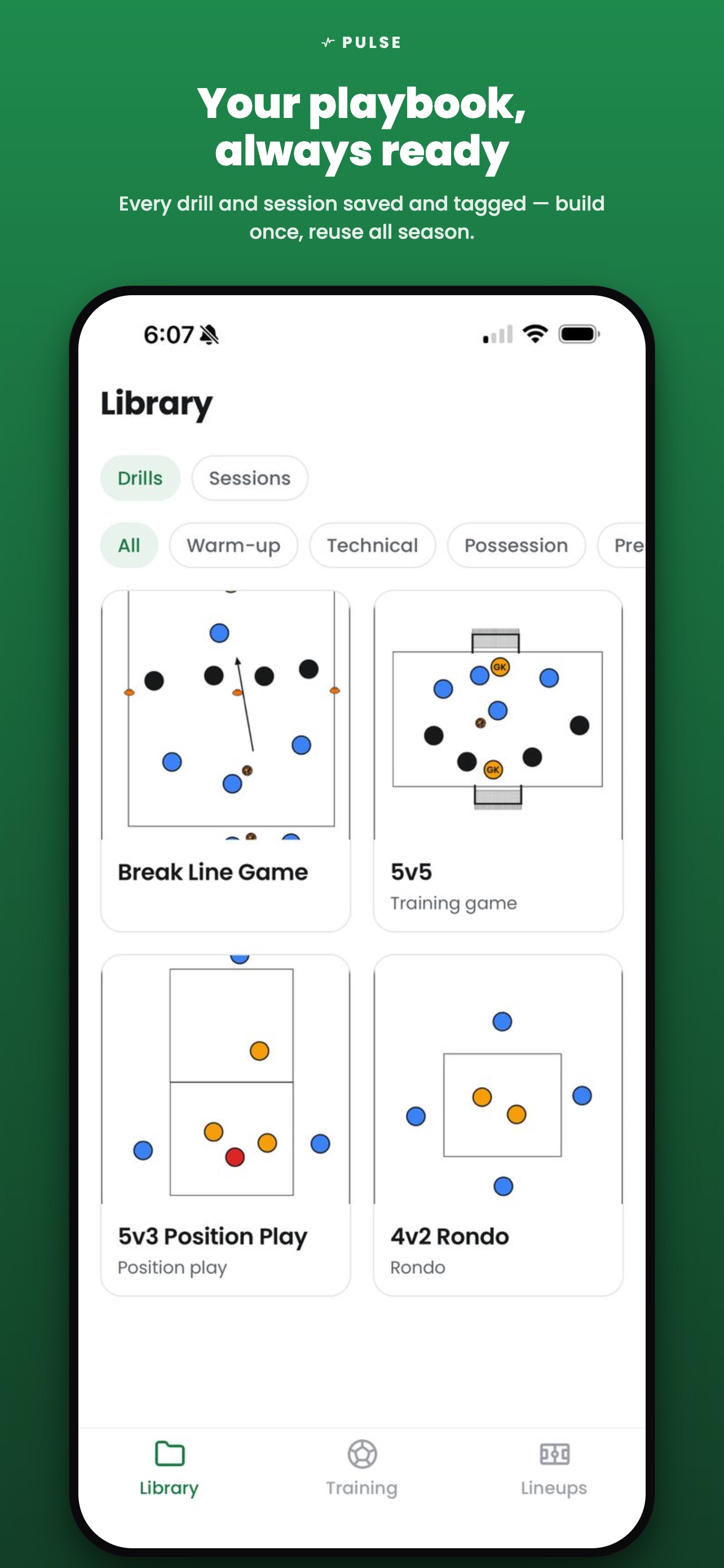 Screenshot 3 of Pulse: Soccer Session Planner