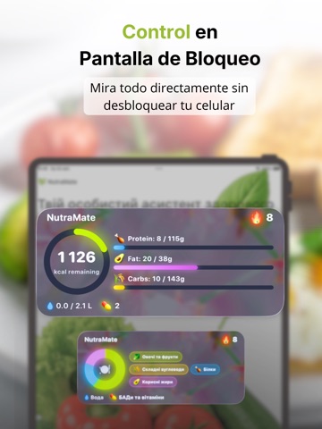 NutraMate - Calorie Counter iPad screenshot