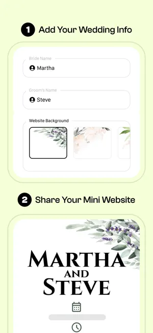Wedding RSVP - Mini Website screenshot 2