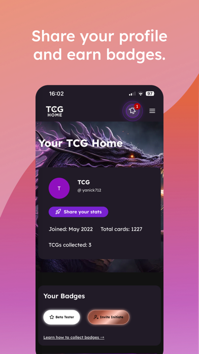 TCG Home Screenshot