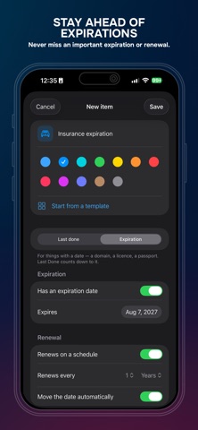 Last Done – Life Tracker Screenshot 4 of 4