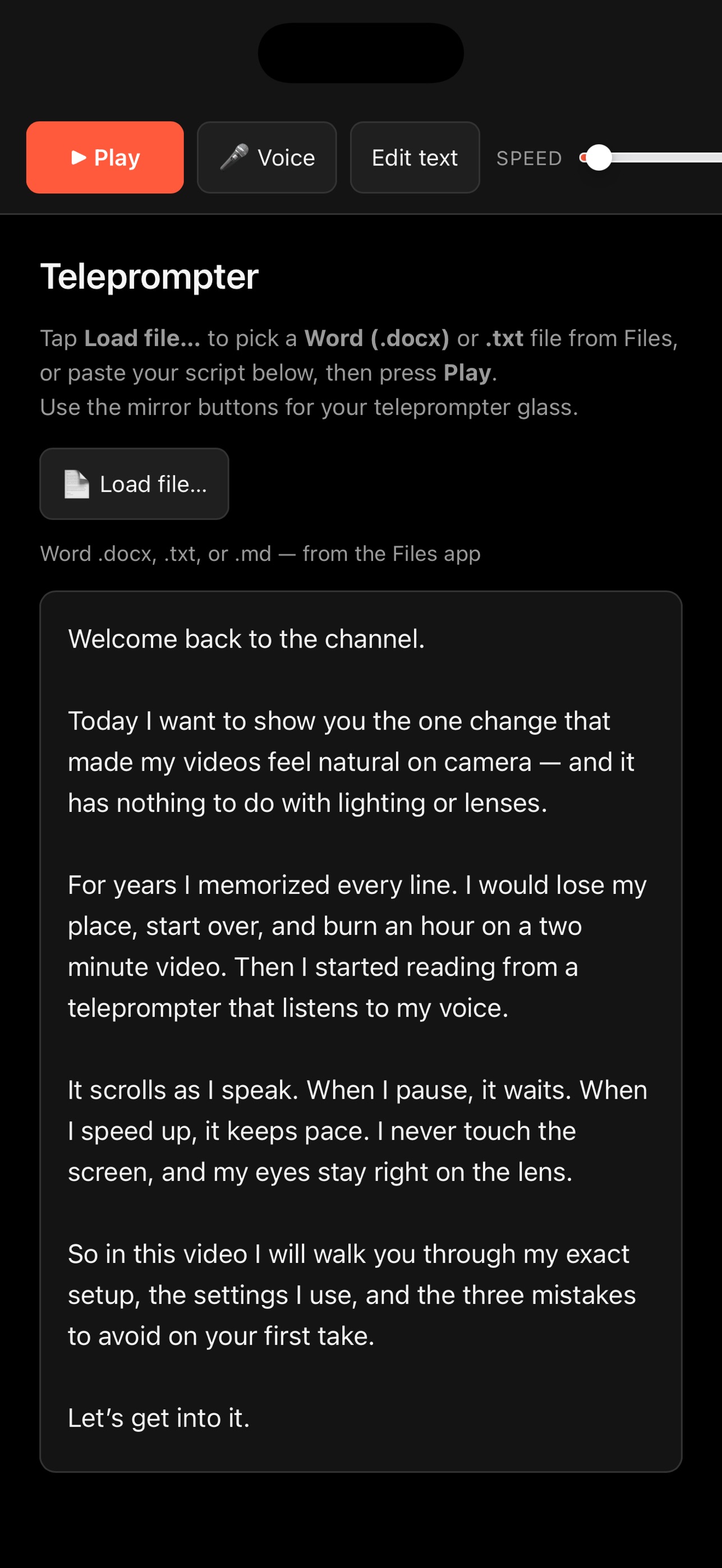 Screenshot 4 of Voice Teleprompter: Pondir