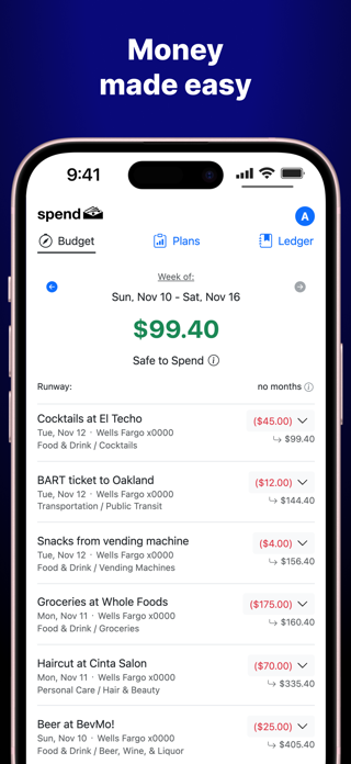 Spend Budgeting Screenshot 1 of 5