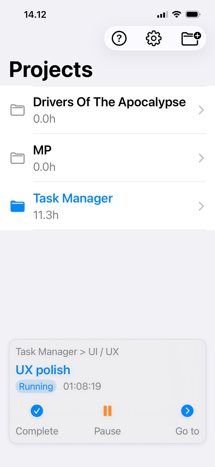 dAb Task Manager iphone screenshot 3