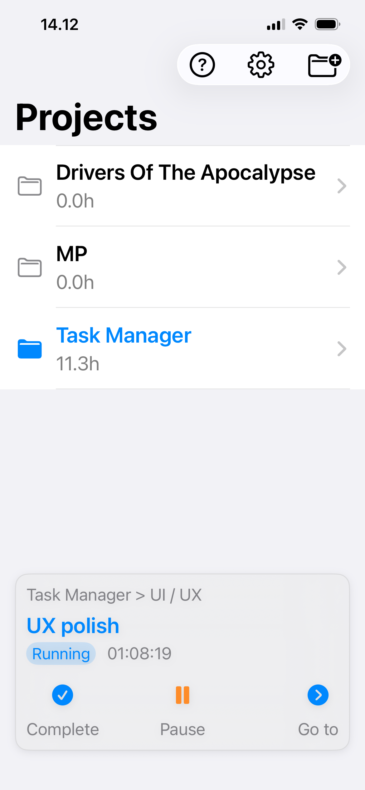 dAb Task Manager