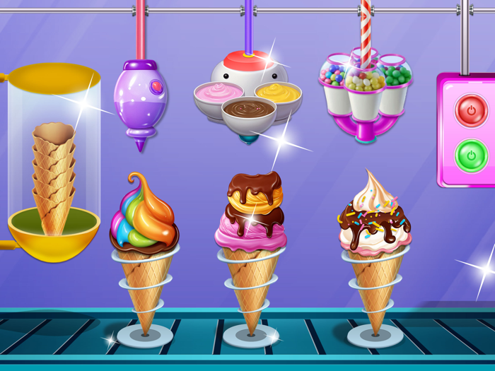 アイスクリームメーカー カップケーキ作り