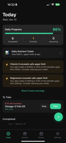 Supplement tracker - Capsuly Screenshot 1 of 10