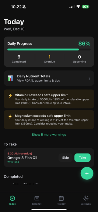 Supplement tracker - Capsuly Screenshot 1 of 10
