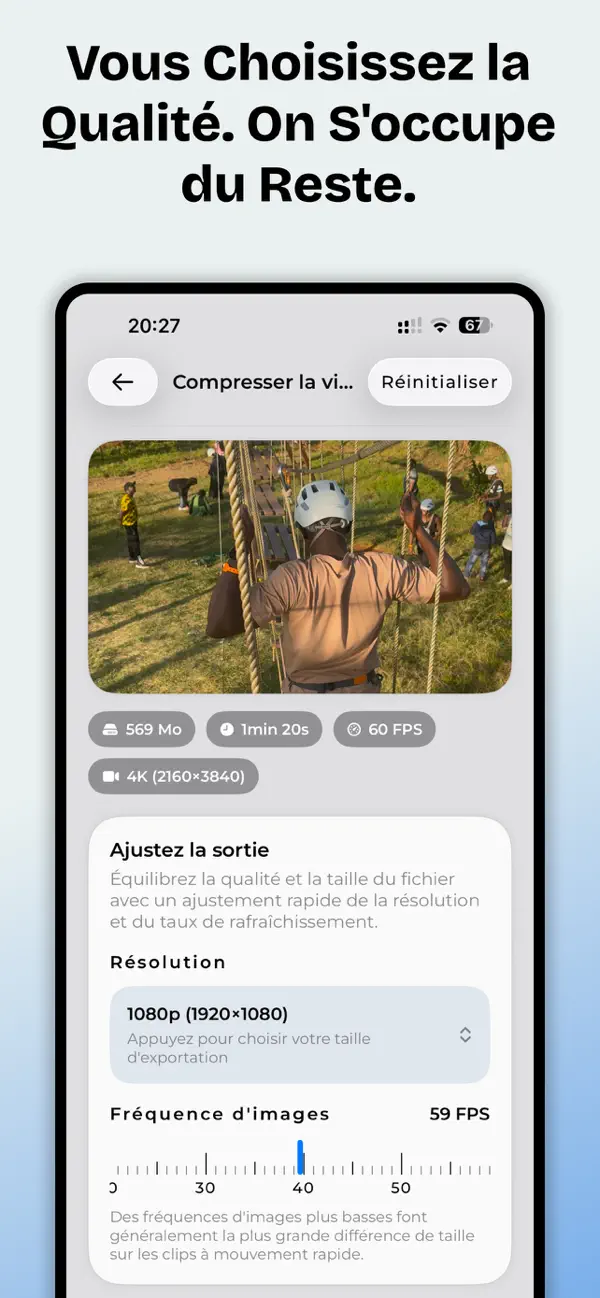 Screenshot #3 pour Compresseur Vidéo: VideoShrink