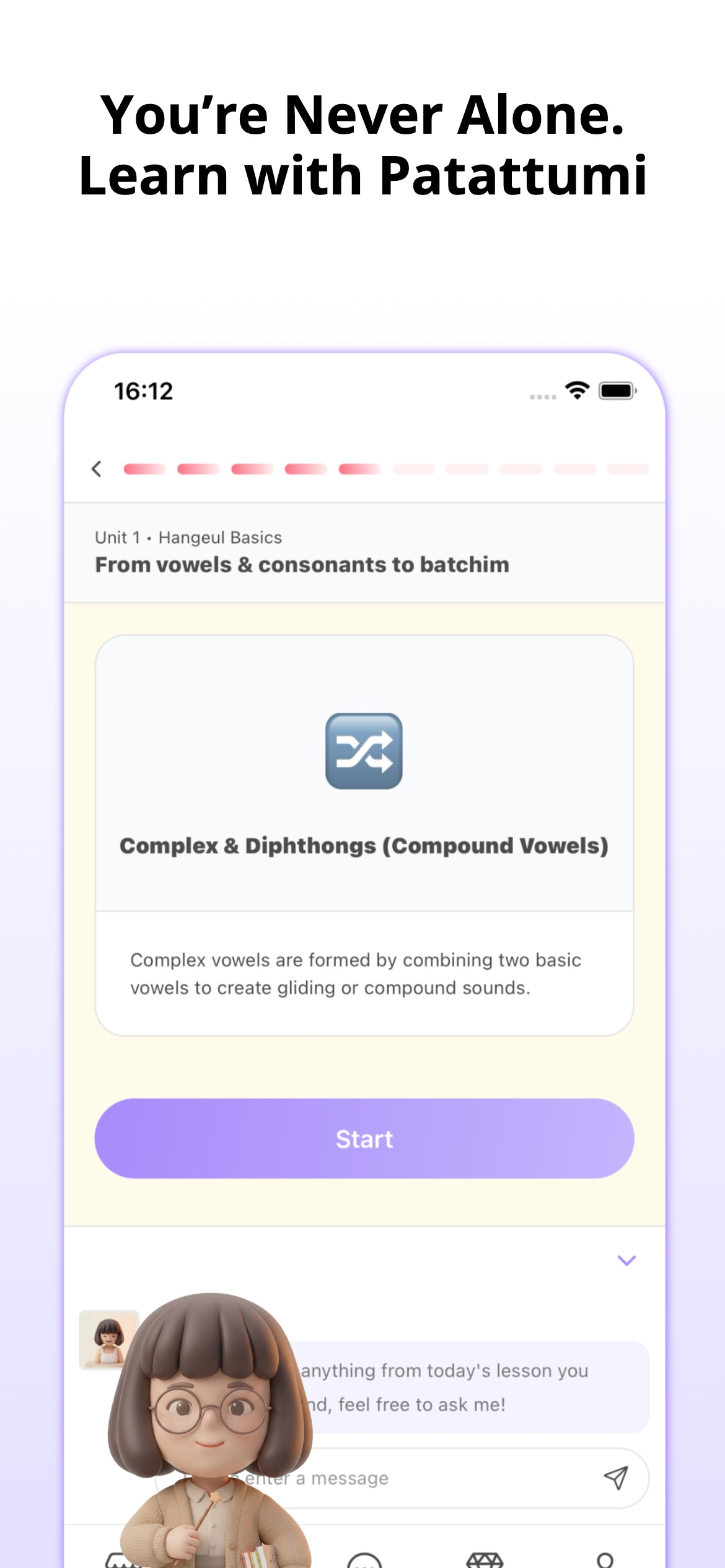 Patattumi — AI Korean Tutor screenshot 4