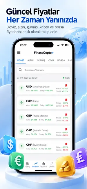 FinansCepte+ Döviz & Altın screenshot 1