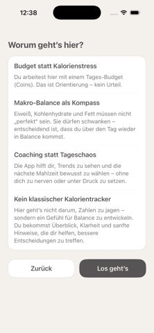 Macrobalance screenshot