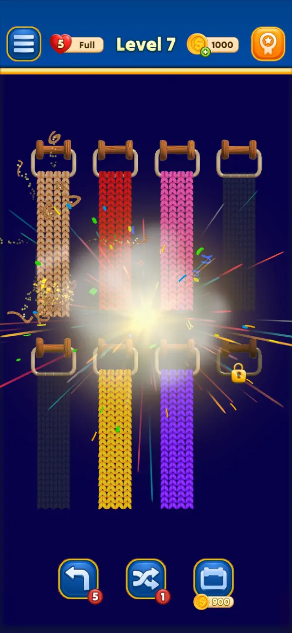Screenshot #2 pour Bobbin Sort: Knit Color Puzzle
