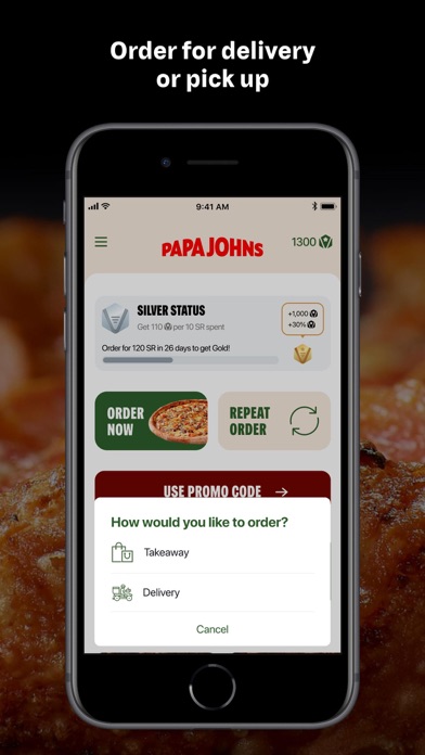 Papa Johns KSA screenshot