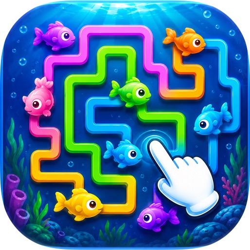 フィッシュアローパズルゲーム