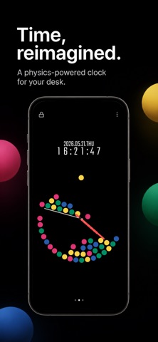toki — physics clock screenshot